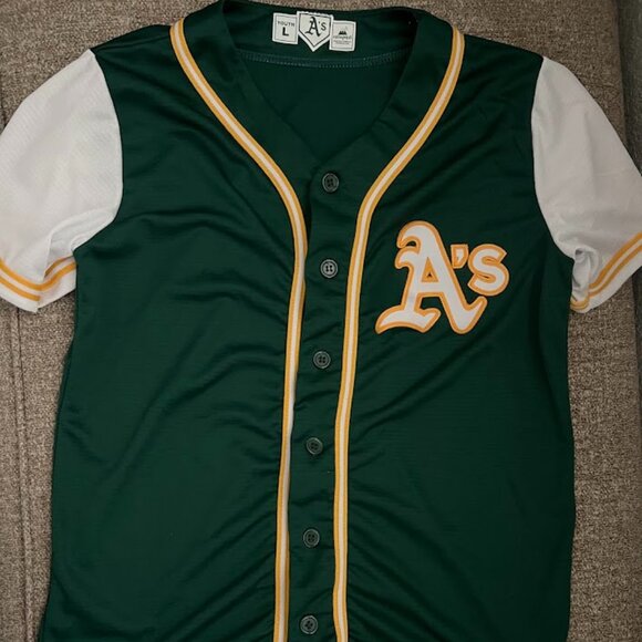 Cotopaxi Oakland A's Athletics #31 Sean Newcomb Jersey Size Youth Large - Picture 1 of 9